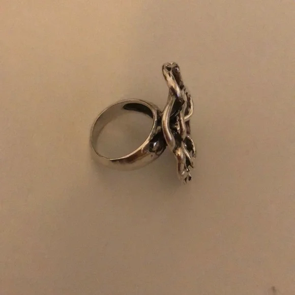 Silpada R2784 Sterling Silver Flower Power Ring 6 1960's Mod - Picture 4 of 6